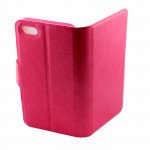 Wholesale iPhone 5S 5 Slim Flip Wallet Case (Pink)